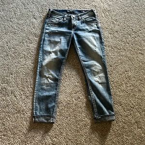 Silver boyfriend jeans
